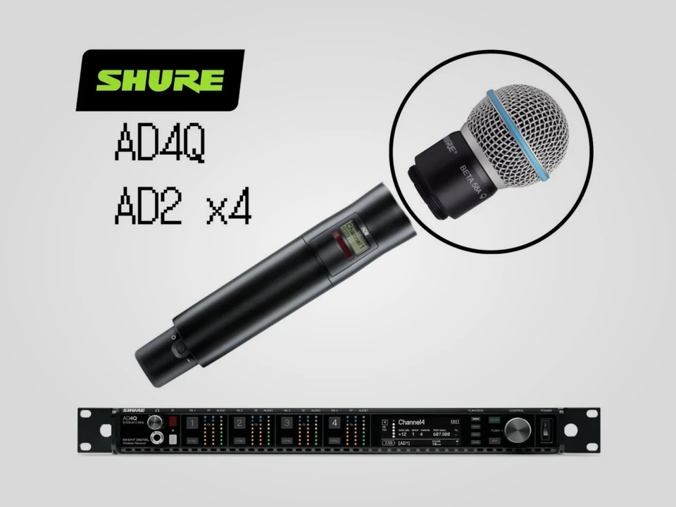 Shure Axient Digital · AD4Q / AD2